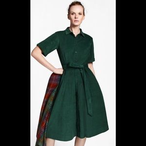 Brooks Brothers size 6 green shirt dress